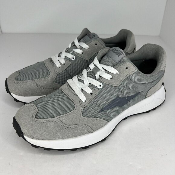 Avia Shoes - Avia Womens WMAV42AC001 Gray Retro Memory Foam Fabric Size 9.5 Trainers Sneakers